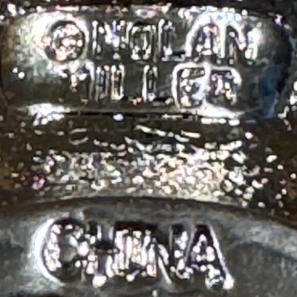 Vtg Nolan Miller Earrings Explosive Hoop Baguette Clear Rhinestone Box Pierced - Picture 8 of 9